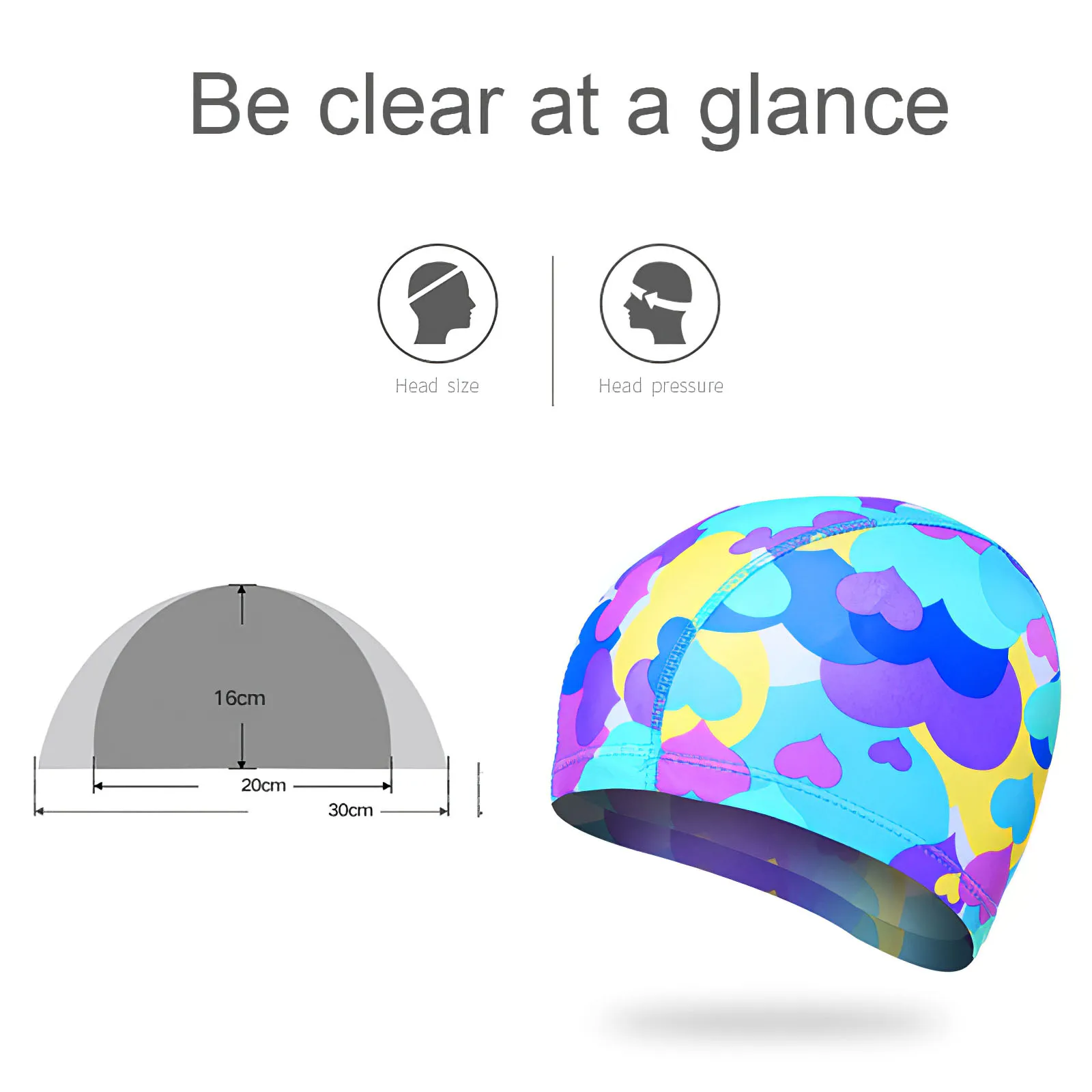 

Waterproof Fabric Protect Ears Long Hair Sports Swim Pool Hat Shark High Elasticity Flexible Durable Swimming Cap for Men Women