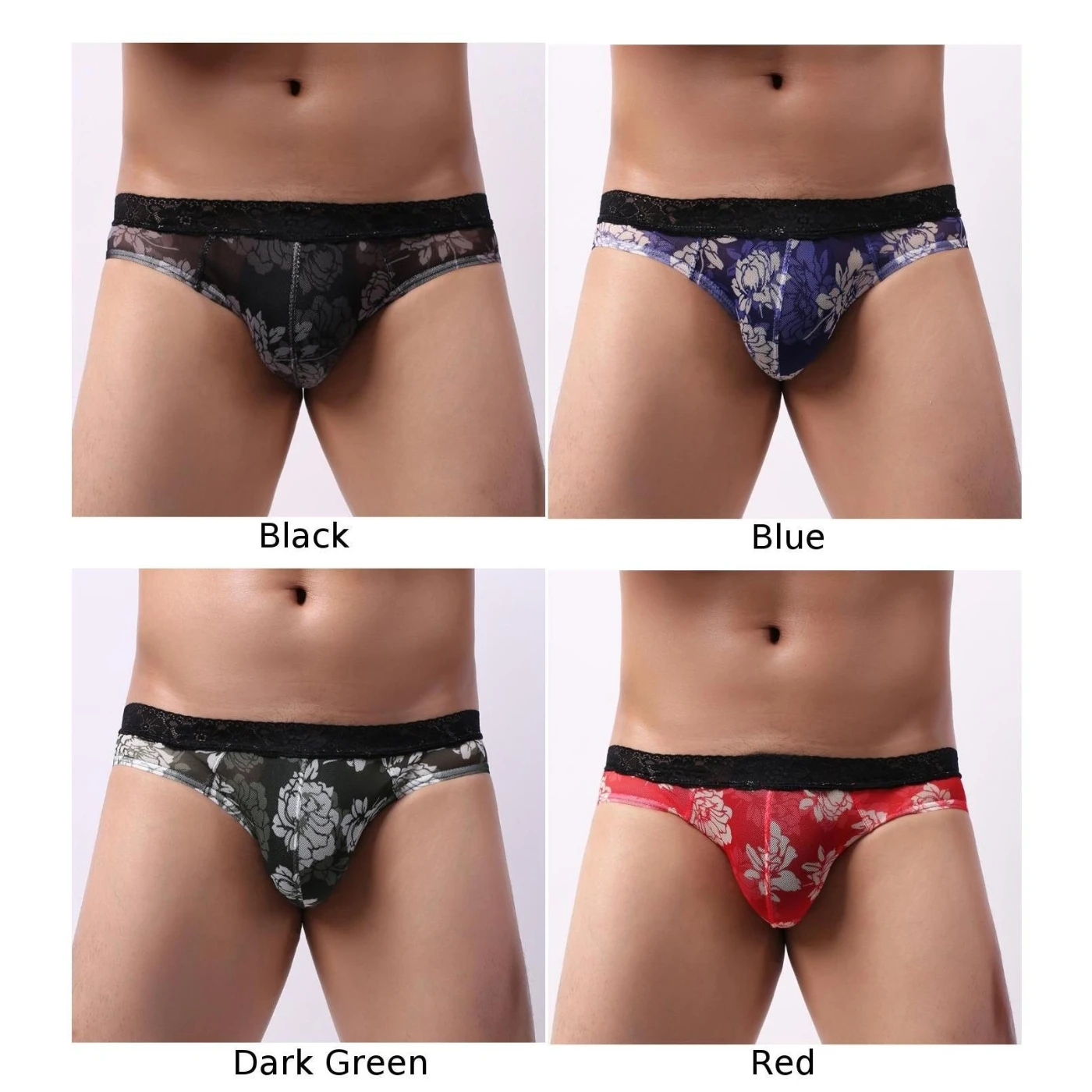 

Men's Sexy Lace Underwear Briefs Panties Low Rise Lingerie Underpants Knickers 100% Brand New Men's Lace Briefs