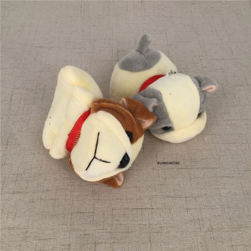 Милая игрушка для маленькой собаки размер 6-12 см плюшевая набивная собака брелок