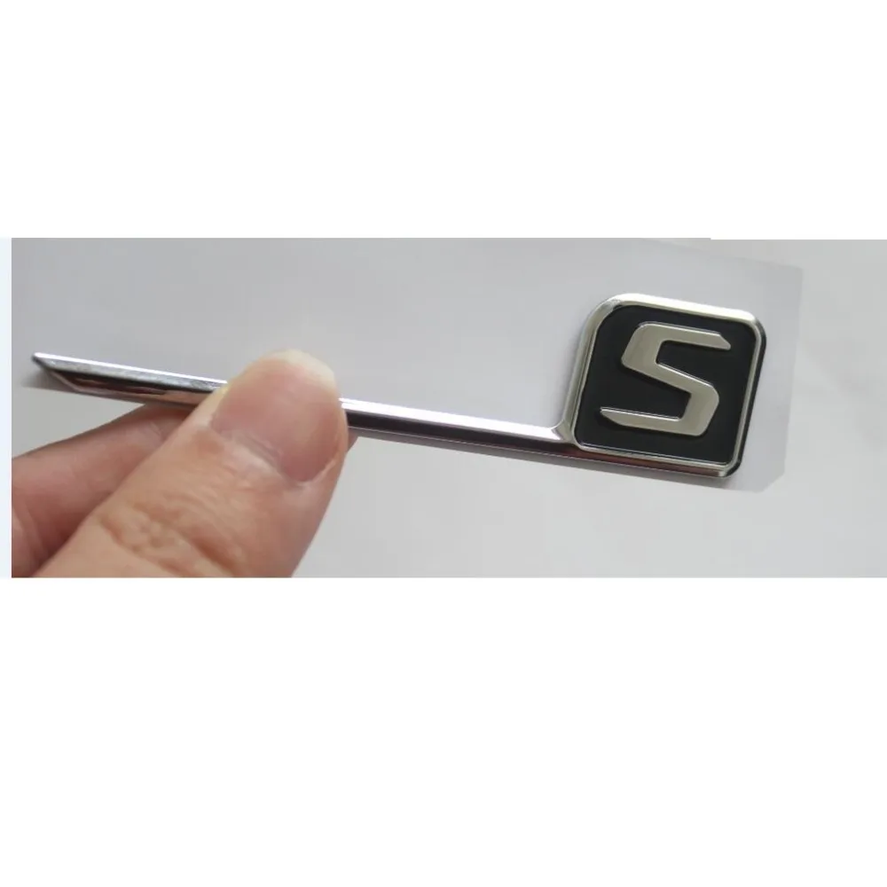 New Chrome ABS Rear Trunk Letters Badge Badges Emblem Emblems Sticker for Mercedes Benz E63 AMG S 2017 2019 |