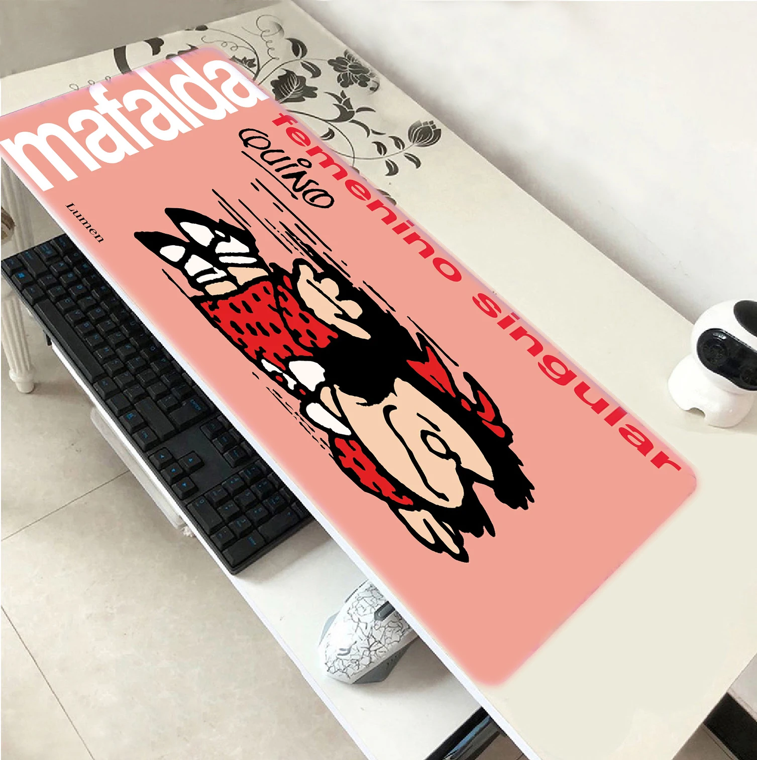 

Small Hot Complete Mouse Mat Keyboard Mafalda Accessories Anime Mouse Pad Large Mousepad Xl Deskpad Pad On The Table Deskmat Diy
