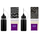 2 набора, чернила для Временной Татуировки, гель с фруктами Jagua, чернила без химикатов, без спирта, 10 мл, наклейки для татуировок, F11  Y17