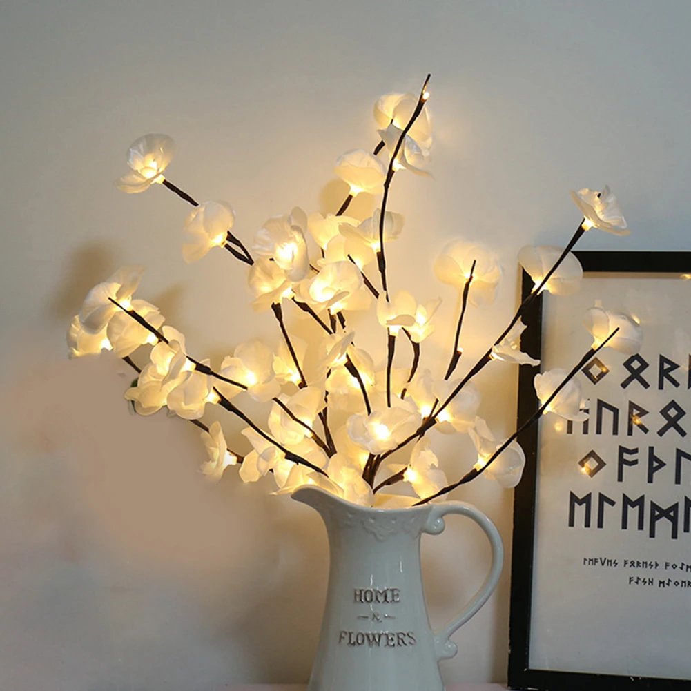 

Flower Twig Home Decor Floral Lights Wedding Home Indoor Decorations LED Simulation Orchid Branch Lights