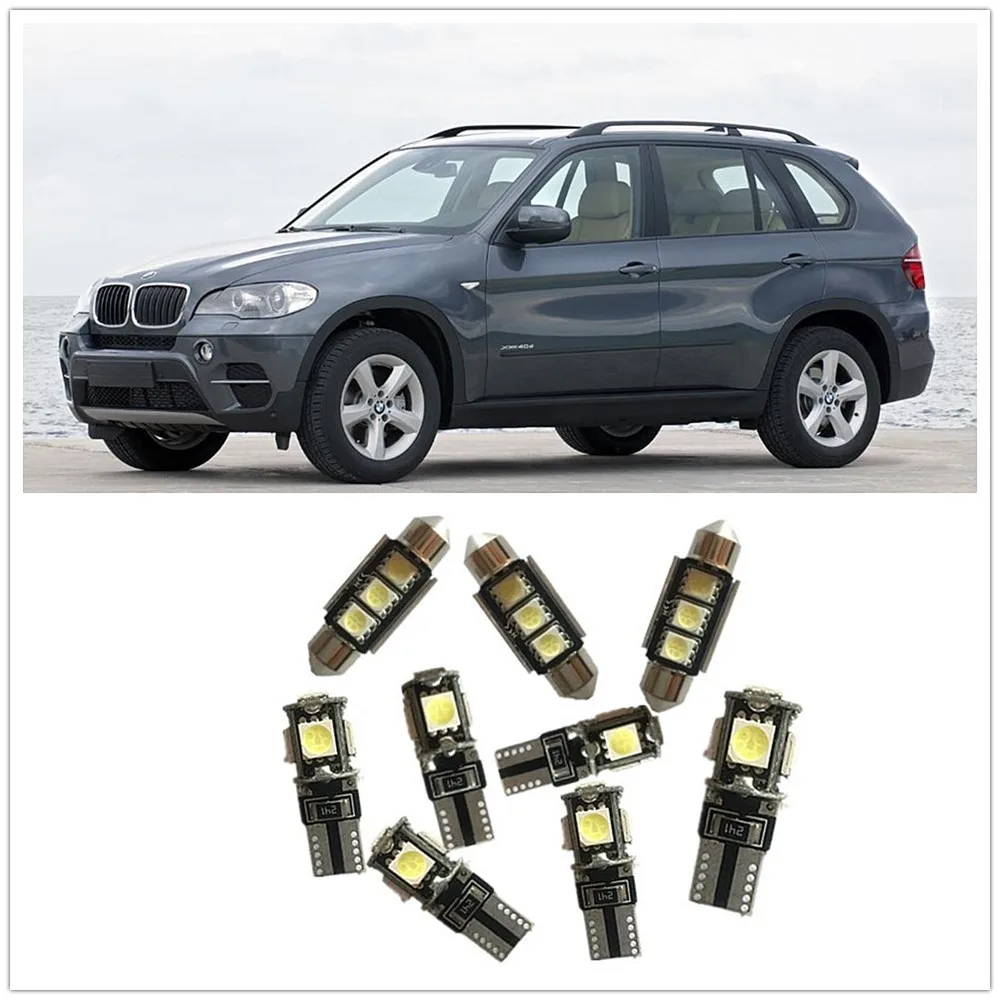 9 шт. белые светодиодные лампы для BMW X1 X3 X4 X5 X6 M3 M4 M5 M6 седан или купе|interior light kit|car led