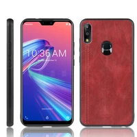 for asus zenfone max pro m2 zb631kl case route calfskin pu leather hard phone cover for asus zenfone max pro m2 zb631kl case