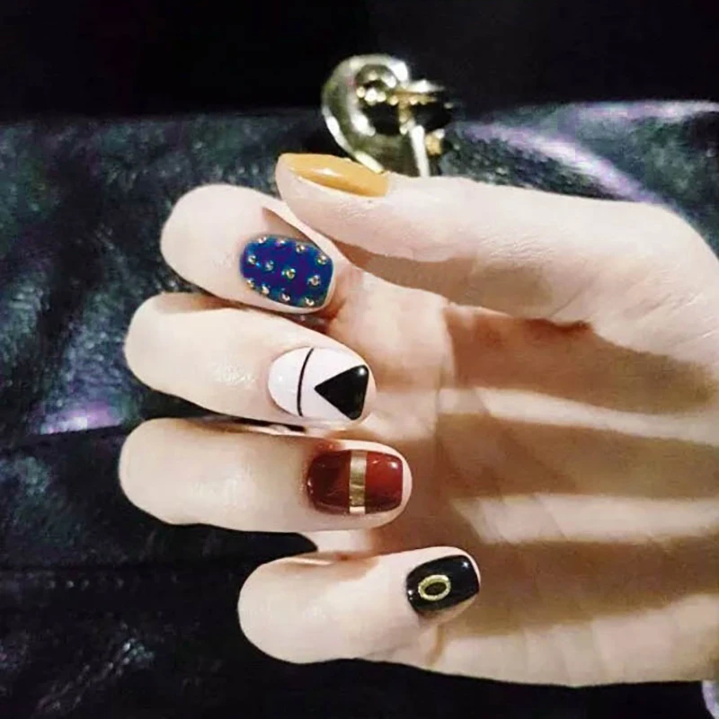 Водонепроницаемый беременная женщина нейл-арта полный паста Стикеры лак для