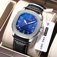 reloj hombre 2021 chenxi men watches top brand luxury wristwatch leather waterproof sport watch men fashion date clock male box