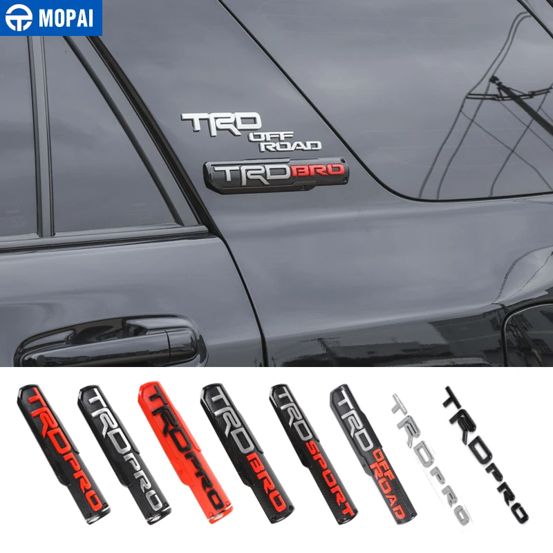 Автомобильные эмблемы MOPAI для Toyota ABS, эмблема TRD, наклейки на значок, Стайлинг для Toyota 4Runner для Toyota TUNDRA, автомобильные аксессуары