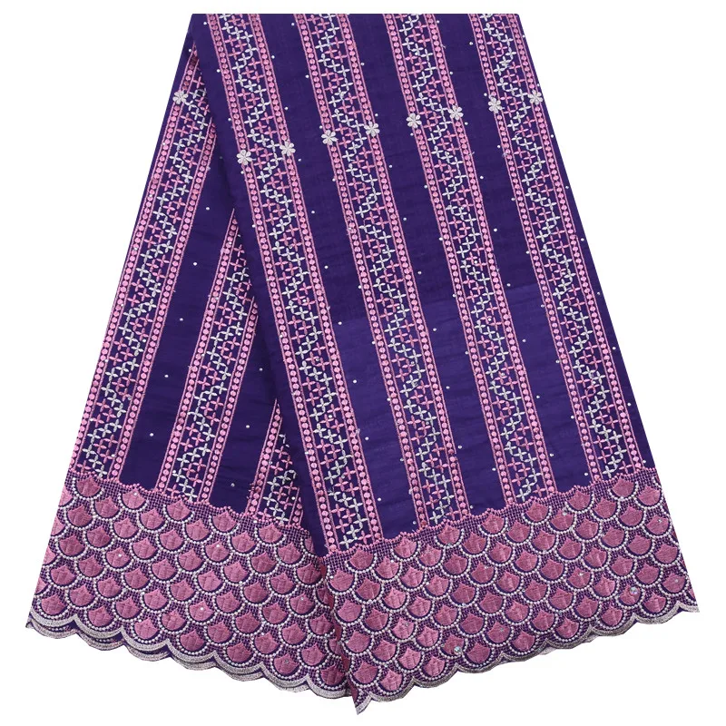 

White And gold Embroidery Lace High-Quality Swiss Voile Lace Switzerland African Dry Cotton Lace Fabric 2020 Nigerian Man Women