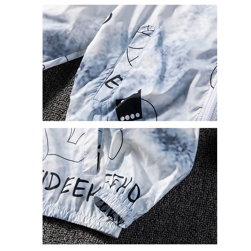 

Large Size fishing clothes Anti-UV men windbreaker fashion jacket men hooded jackets casual male thin Sun protection coat M-5XL