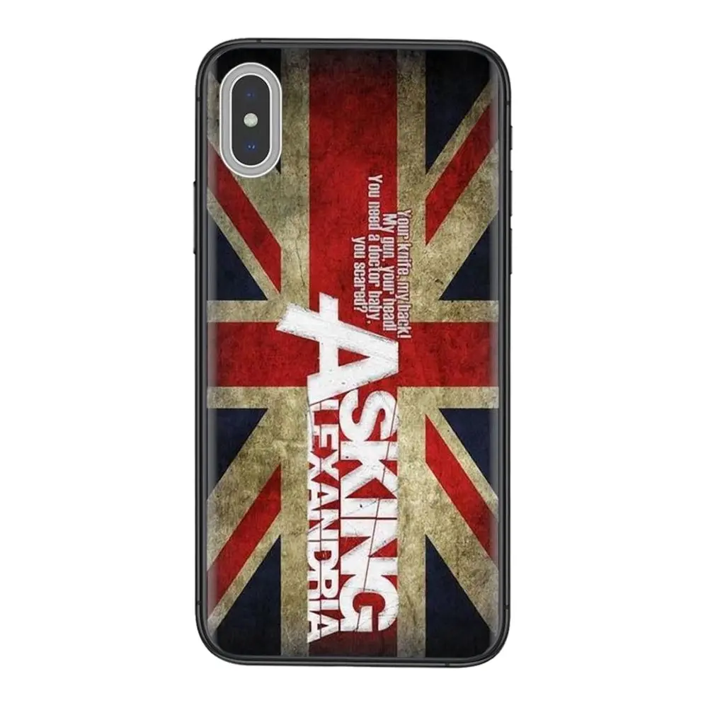 Чехол-бампер черного цвета с логотипом рок-группы завода Великобритании 3D Модный