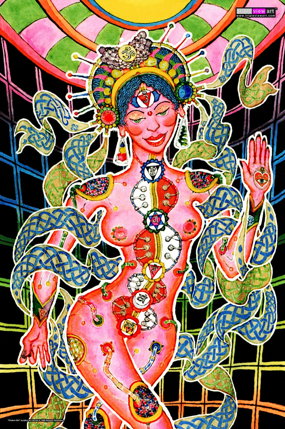 

Custom Black Light Uniqued Psychedelic Art Wall Hanging