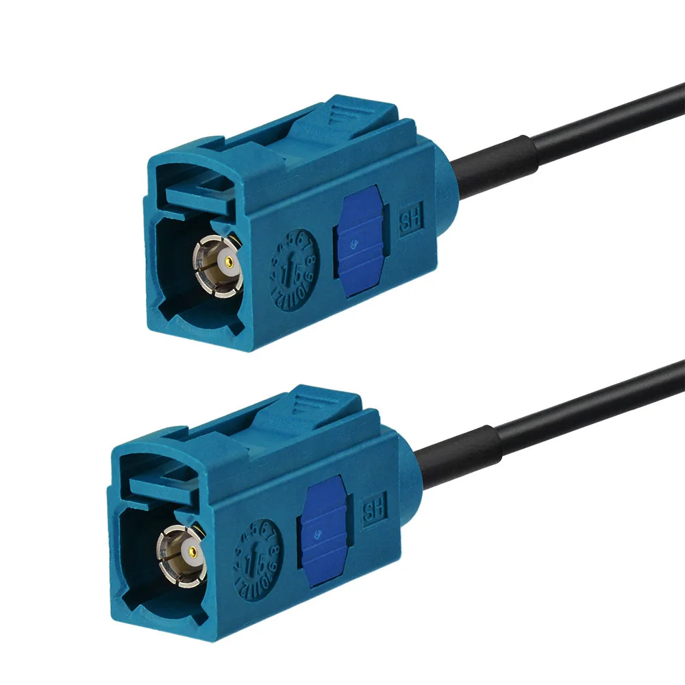 Superbat Fakra Z Jack Straight to Female Straight Pigtail Cable RG174 15cm RF Coaxial Connector