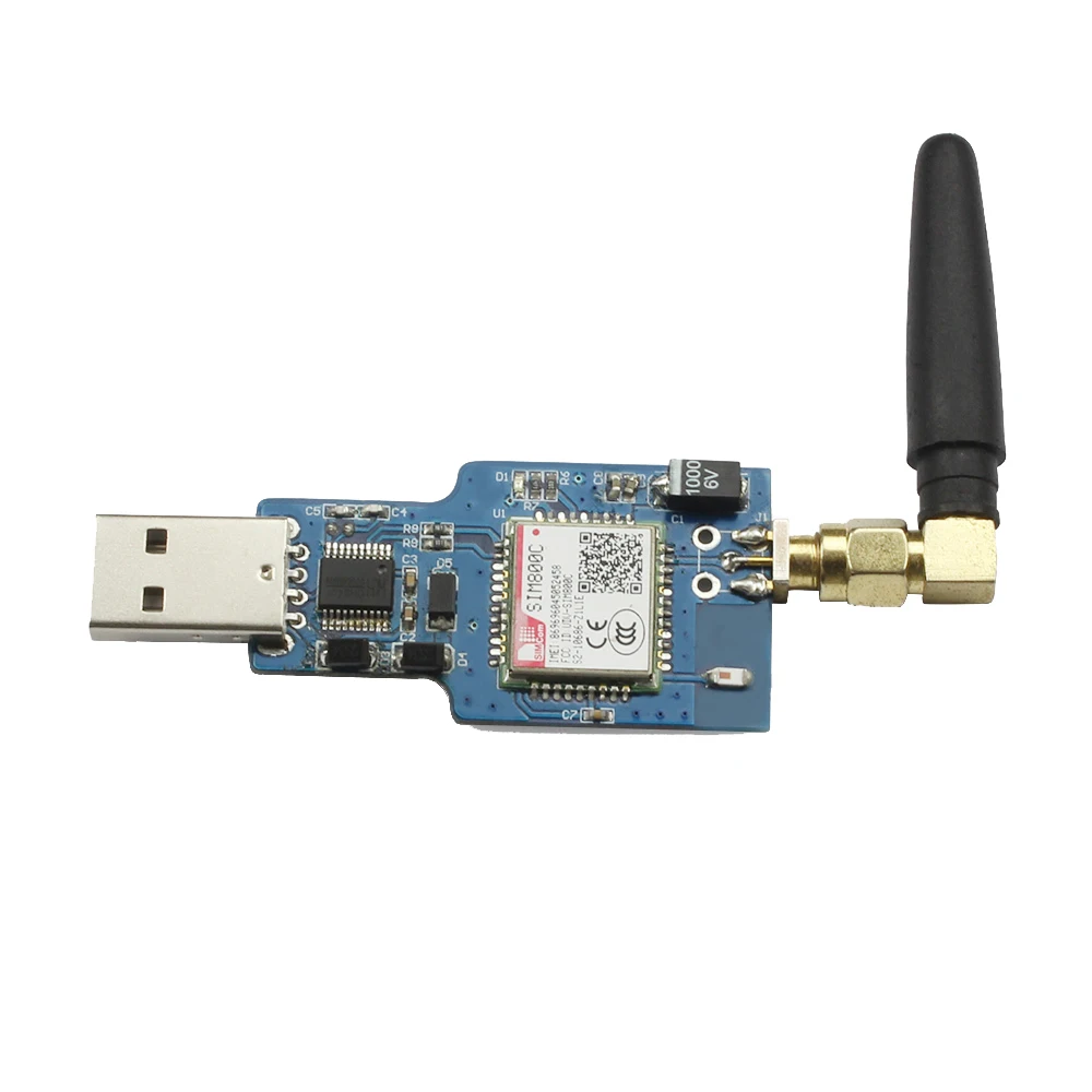 Фото - USB to GSM serial port GPRS SIM800C module with Bluetooth computer control call  function usb to gsm module quad band gsm gprs sim800 sim800c module for wireless bluetooth sms messaging with antenna