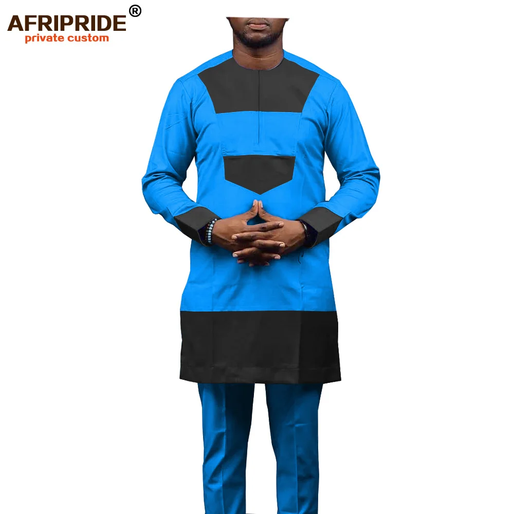 2019 африканская Мужская рубашка традиционный костюм одежды племенная верхняя