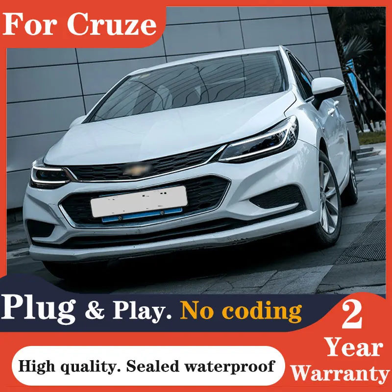 

Car lamps For Chevrolet Cruze Headlights 2017-2020 DRL Day Running Light LED Bi Xenon Bulb Fog Lights Car accessories