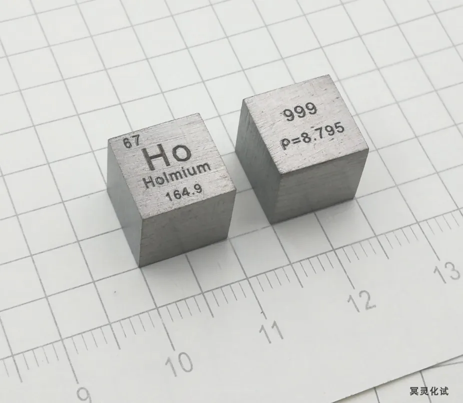 Holmium Металл Редкоземельный металл периодический стол Куб 10 мм Хо = 99 9 |