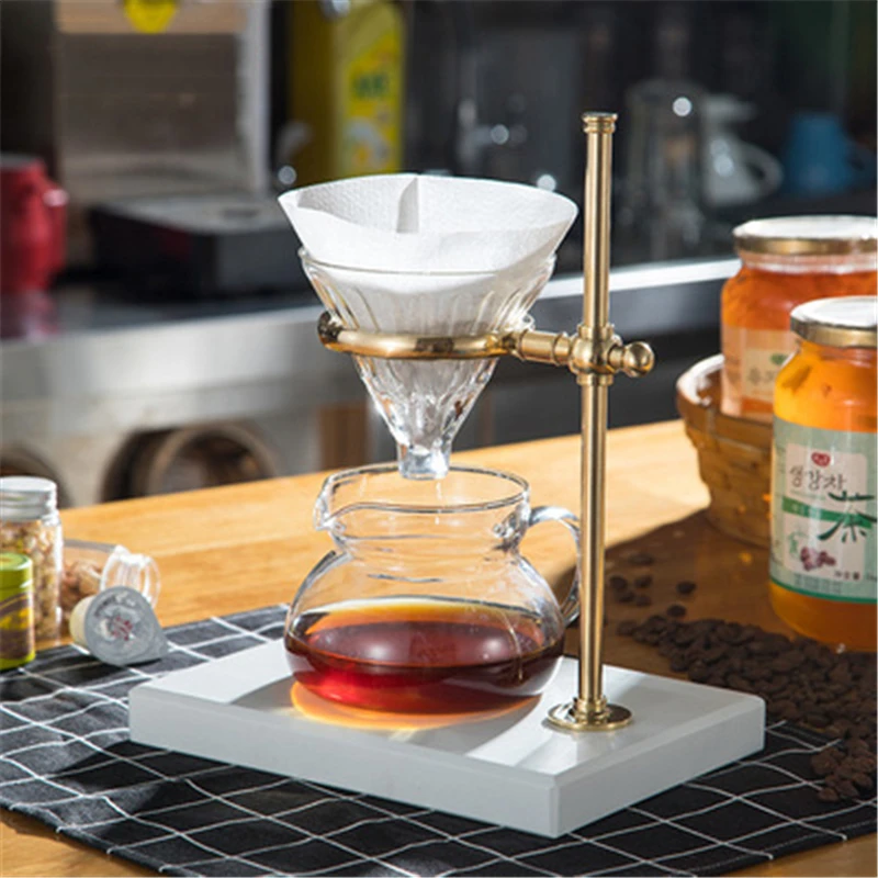 Кофейный резиновый деревянный держатель для фильтра латунная рамка стойка кофе