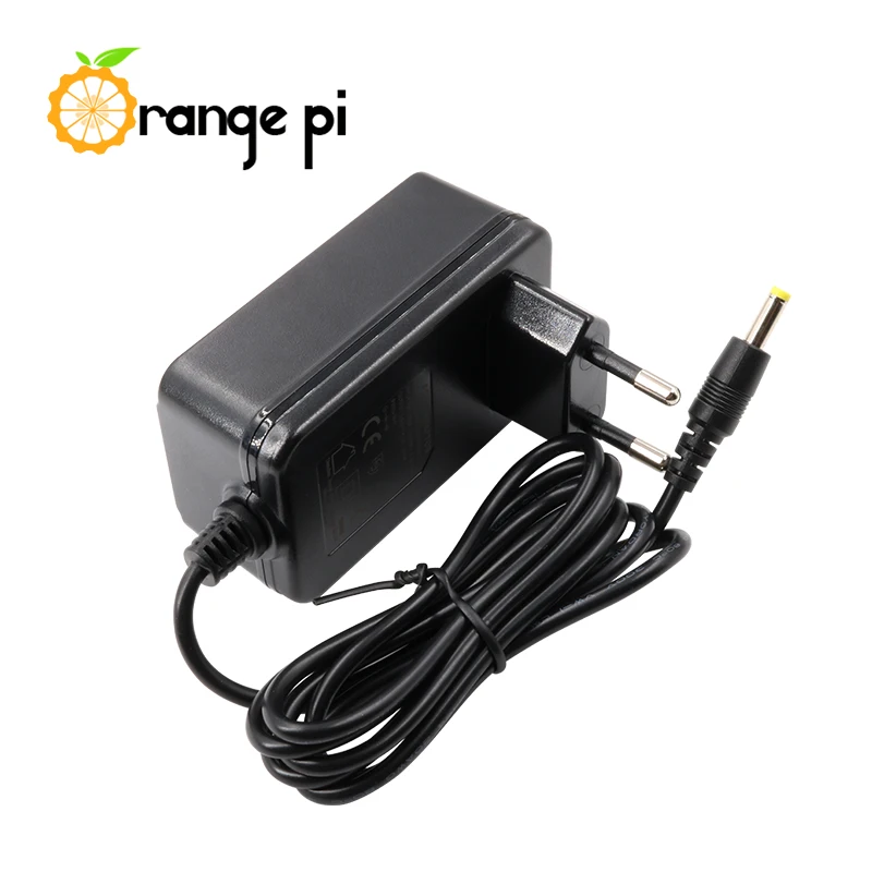 Оранжевый Pi 5V/4A Европейский адаптер питания для переменного тока в постоянный