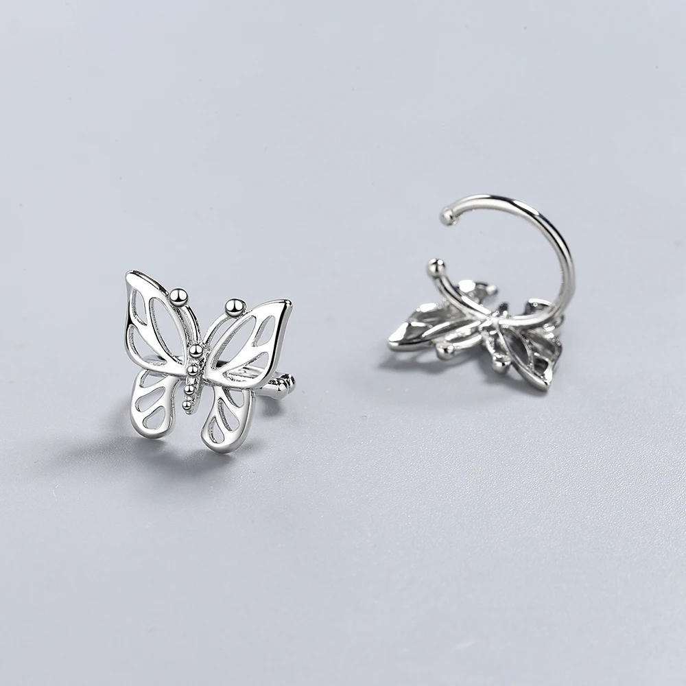 

Butterfly ear bone clip without pierced female fashion ear clip temperament sweet girl ear jewelry 925 silver jewelry wholesale