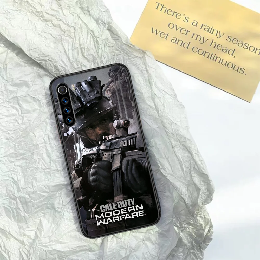 

Call of Duty COD Phone Case For XIAOMI Redmi Note 5 7 8 T 9 6A 7A 8A 9S K 20 30 Pro black Coque Trend Prime Silicone Funda
