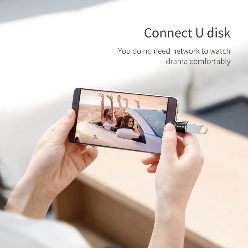 Baseus usb type C OTG адаптер USB C штекер для Micro USB Женский Кабельные конвертеры для Macbook samsung S10 huawei USB для type-c OTG