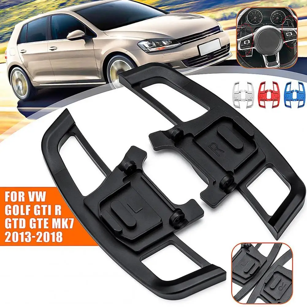 

2Pcs Paddle Shifter Durable Anti-rust Aluminum Alloy Steering Wheel Car Styling Shift Gear Extension Cover