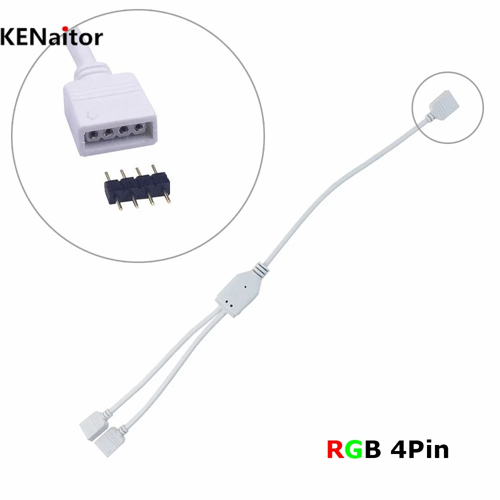 4Pin 5Pin RGB разделитель RGBW разъем отклонения в размерах на 1 2 3 4 женскому удлинитель