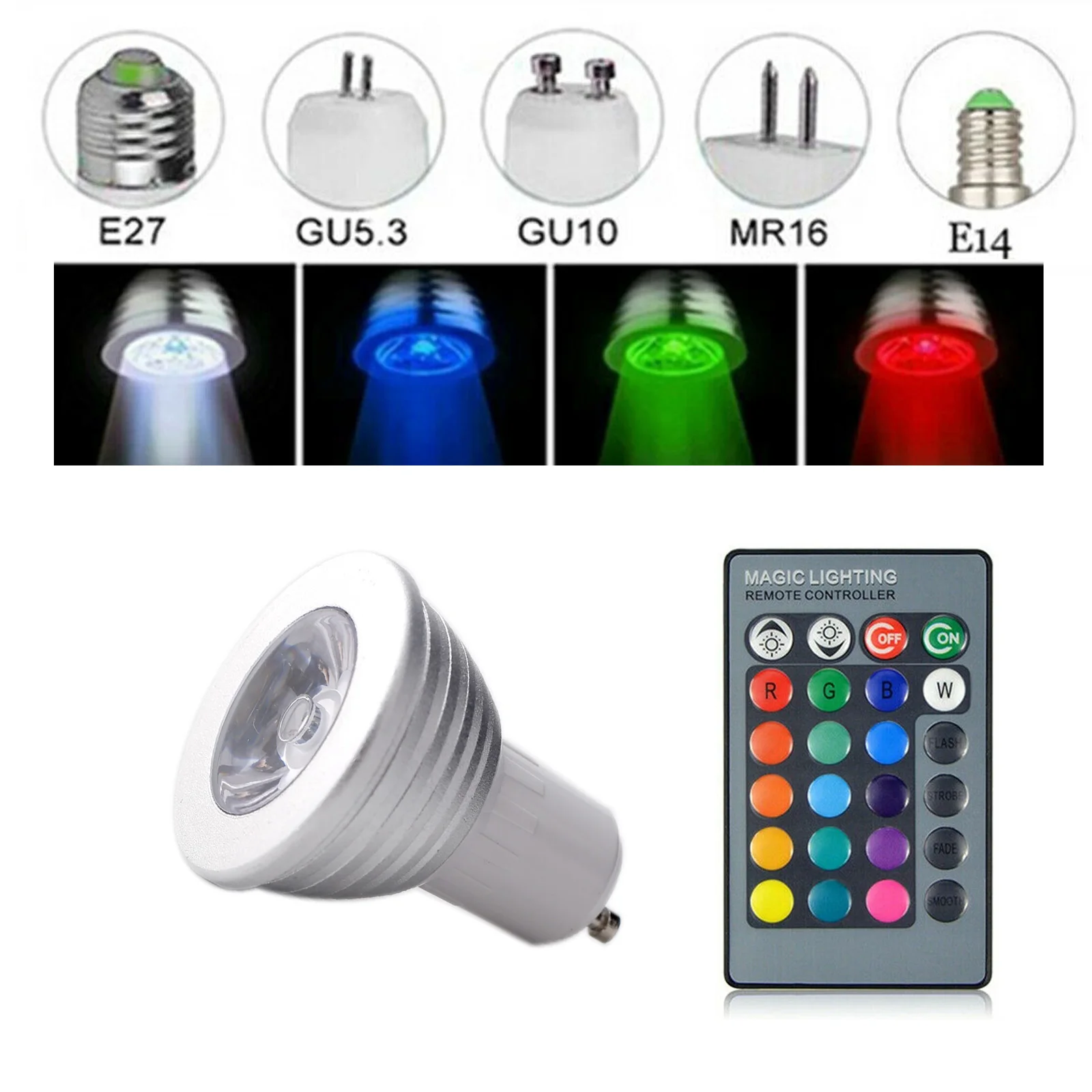

RGB Светодиодная лампа YORYZENG 3 Вт