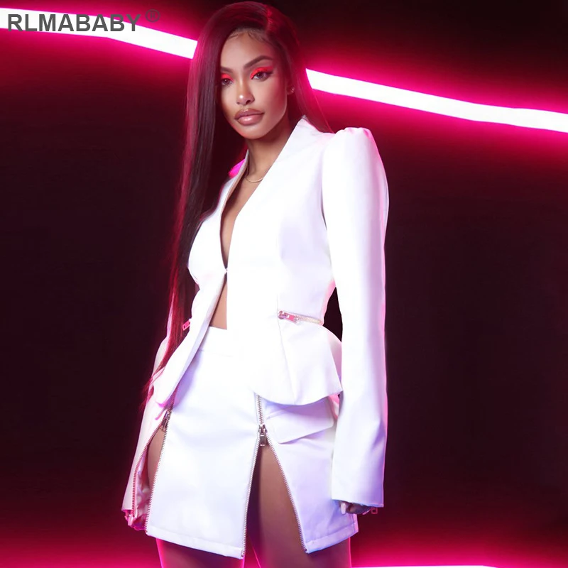 RLMABABY платье из искусственной кожи с рюшами на молнии Женский комплект 2 шт.