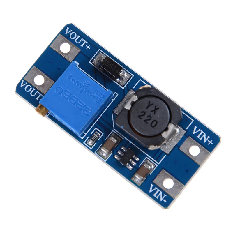 2A Boost Power Supply Board step-up Converter Booster Input 3V/5V To 5V/9V/12V/24V Adjustable MT3608 DC-DC Boost Module