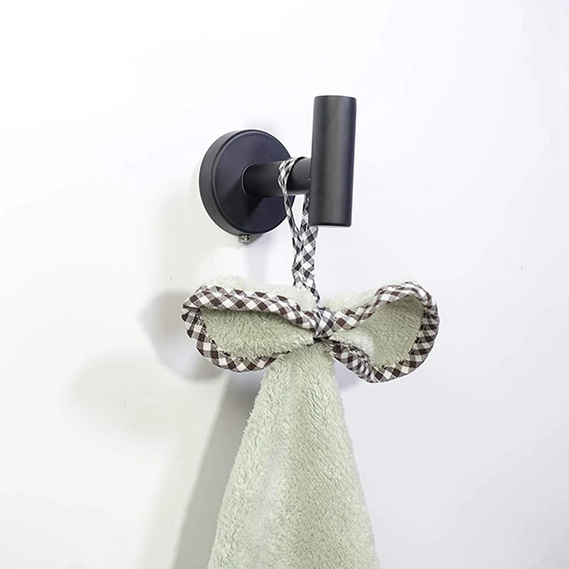 

4 Pack Bath Towel Hook Set, Robe Hook, Heavy Duty Bathroom Hook Include 2 Wall Mounted Coat Hooks 2 Adhesive