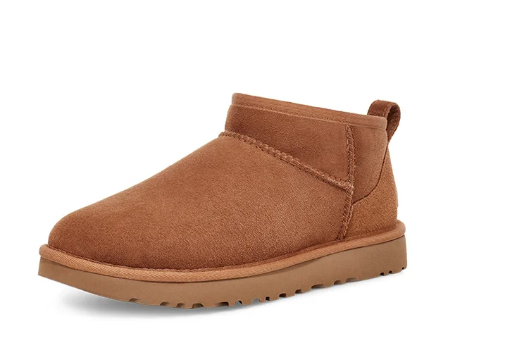 

Ugg - Women's winter leather boots, warm snowshoes, cotton, flat, round toe, short, hand made