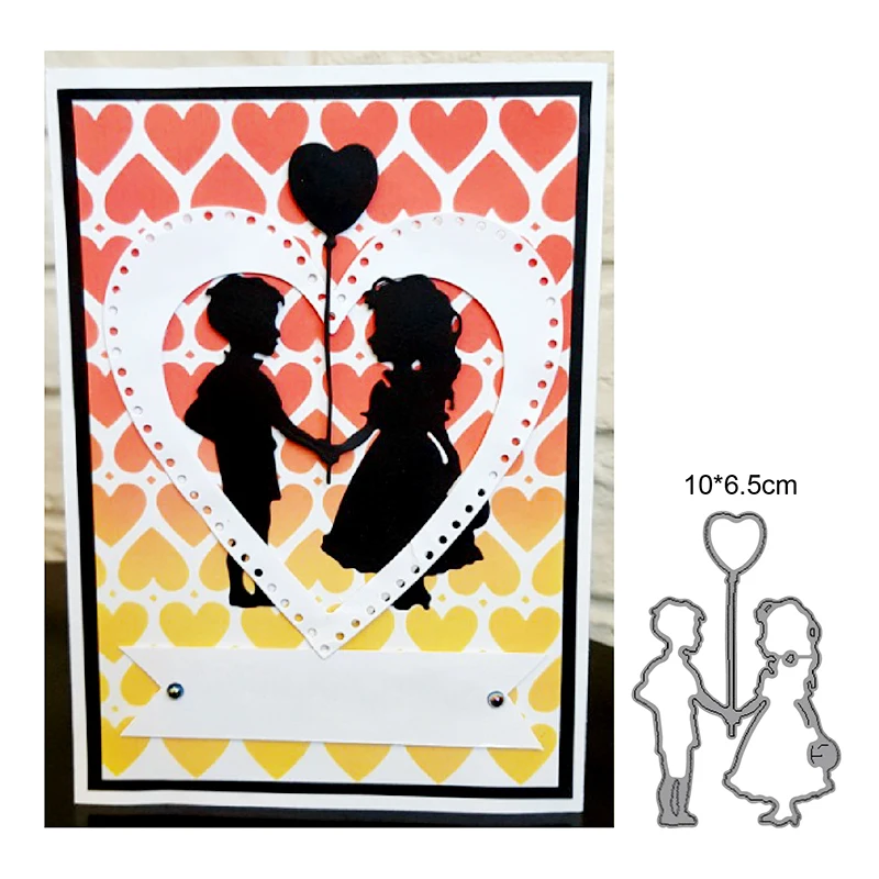 

Couple Wedding Metal Cutting Dies Christmas Stencil For DIY Scrapbooking Paper Card Decorative Craft Embossing Die Cuts New
