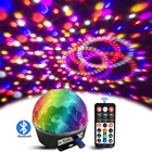 Музыкальный проигрыватель, 9 цветов, Bluetooth, дискотека, mp3-плеер, динамик, Led RGB, сцсветильник ильник, вращающийся Люмьер, активация звуком, магический шар, вечевечерние, лампа