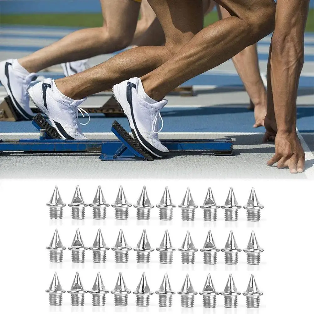 

Drop shipping 30PCS Durable Silver Athletic Replacement Xmas Shoes Track Running 7mm Steel Short Tree Spikes J2X3