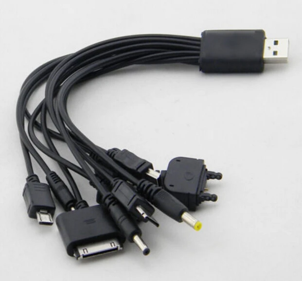 10 в 1 Многофункциональный USB кабель для передачи данных Универсальный мульти контактный кабель Зарядное устройство USB кабель-адаптер кабель для передачи данных Шнур для ноутбука ПК