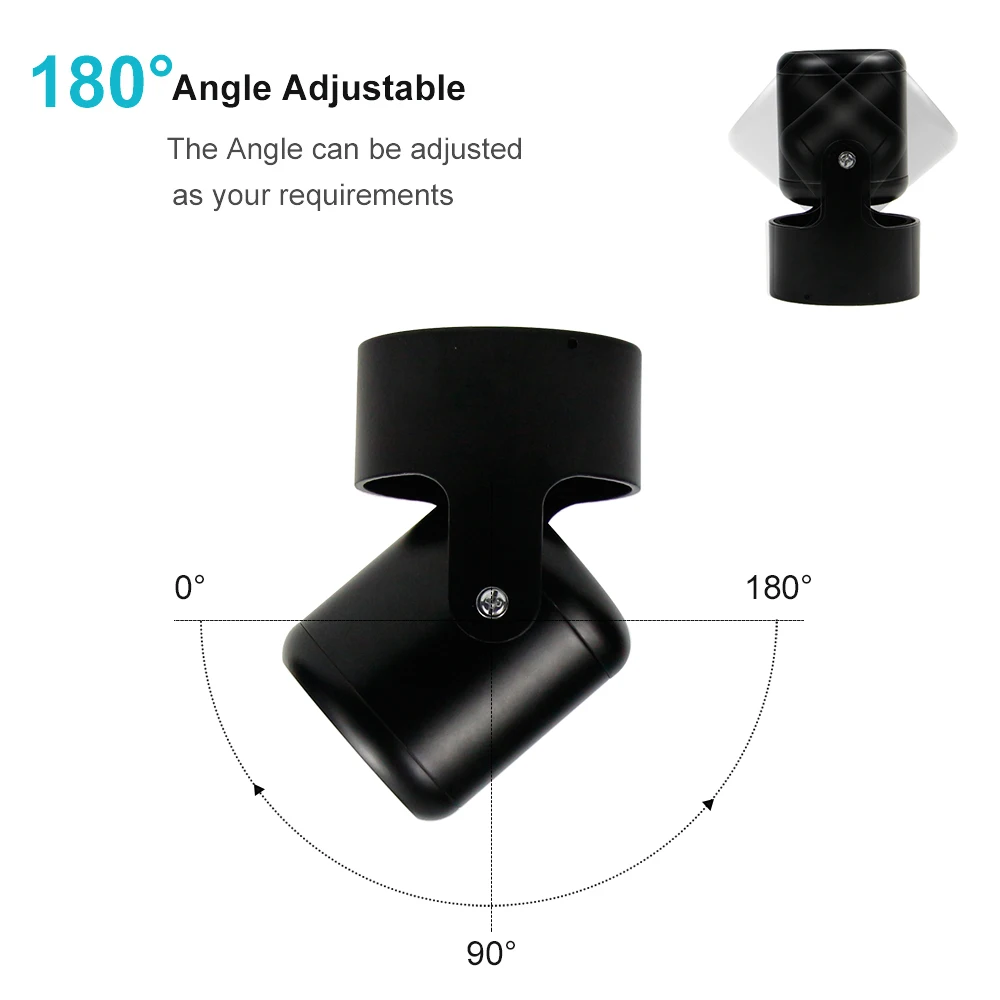Вращающийся на 180 градусов Потолочный светильник с регулируемой яркостью 7 Вт 10 15