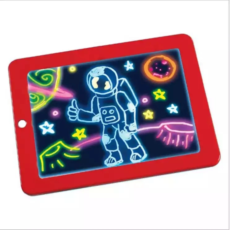 

3D Magic Drawing Pad 8 Light Effects Puzzle Board 3D Sketchpad Tablet Creative Kids Pen Gift LEDs Lights Glow Art Drawing Toys