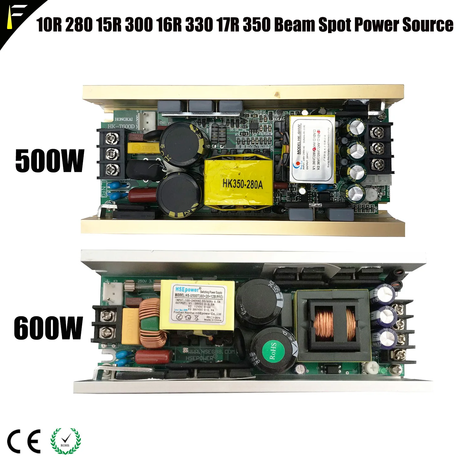 500w600w 380v36v24v12v Power Board Supply Assembly 10R280 15R300 16R330 17R350 Beam Spot Moving Power Source Panel Kit