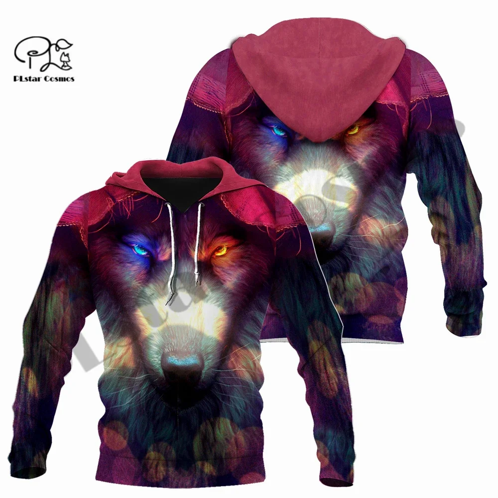 

PLstar Cosmos 3Dprinted Newest Wolf Animal Art Harajuku Streetwear Funny Unique Unisex Casual Hoodies/Sweatshirt/Zip Style-13