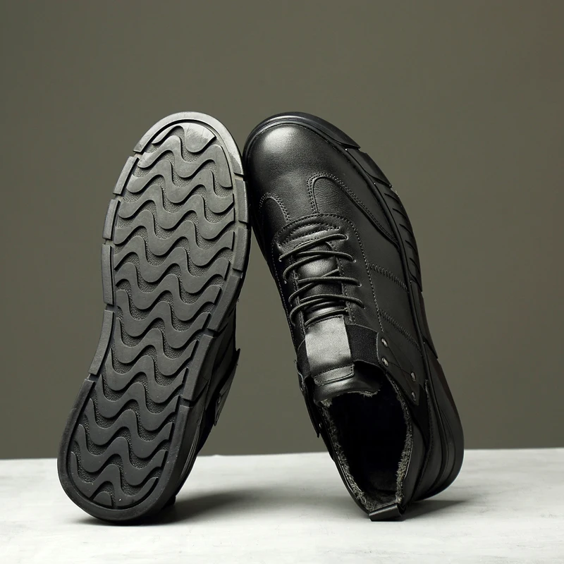 Мужская повседневная обувь Ботильоны из натуральной кожи Модная мягкая мужская