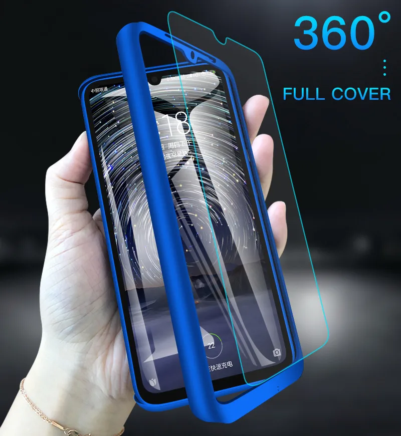 Чехол для Samsung Galaxy A21S A81 A70 A60 A50 A40 A30 A10 A20S A20E M21 M30 M60S A6 A8 A7 360 жесткий из поликарбоната