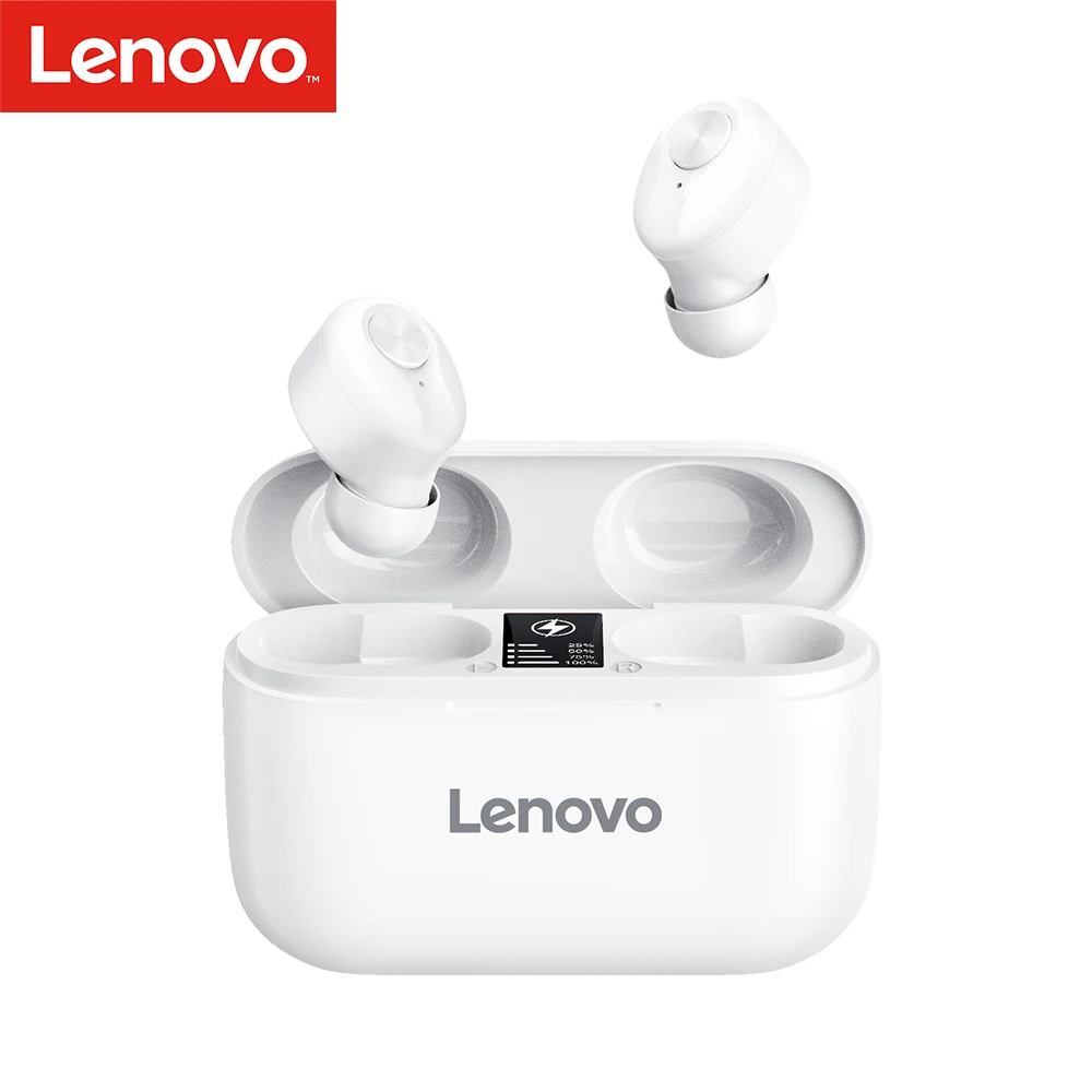 Оригинальные TWS наушники Lenovo HT18 Bluetooth 5 0 LED дисплей Hi-Fi стереонаушники