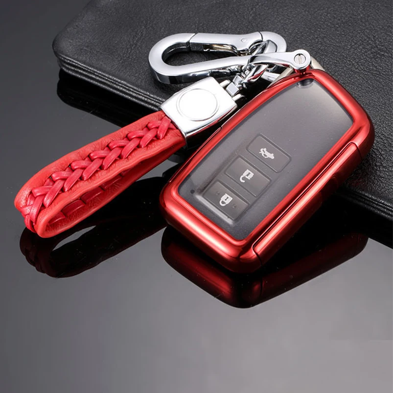 

TPU Full Sealed Cover Silver Key Fob Shell Case For Lexus New IS RX ES NX NS GS