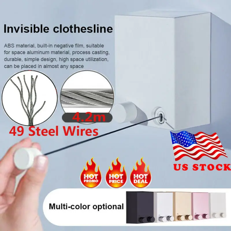 Для дома и улицы выдвижной сушилка для белья на стене стрейч стиральная линия