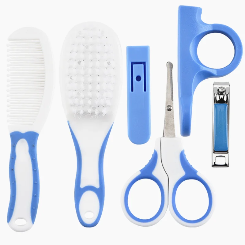 10/6 Pcs/Set Baby Kids Nail Hair Health Care Thermometer Nose Cleaner Toothbrush Safety Care Tools Newborn Grooming Brush Kit