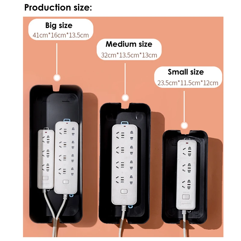 

Cable Management Box Hide Conceal Power Strips and Electrical Cords from TVs Computers and Desk Cord Organizer Electrically Safe