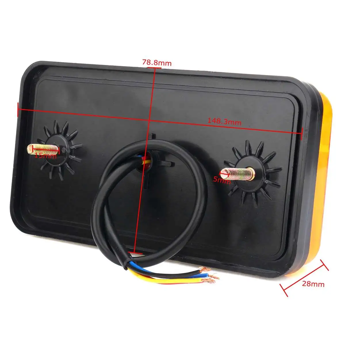 

2pcs 12V 12 LED Car Trailer Truck Rear Tail Light Stop Brake Lights Durable Indicator Lamp Taillight Turn Signal Lamp Bus Lorry