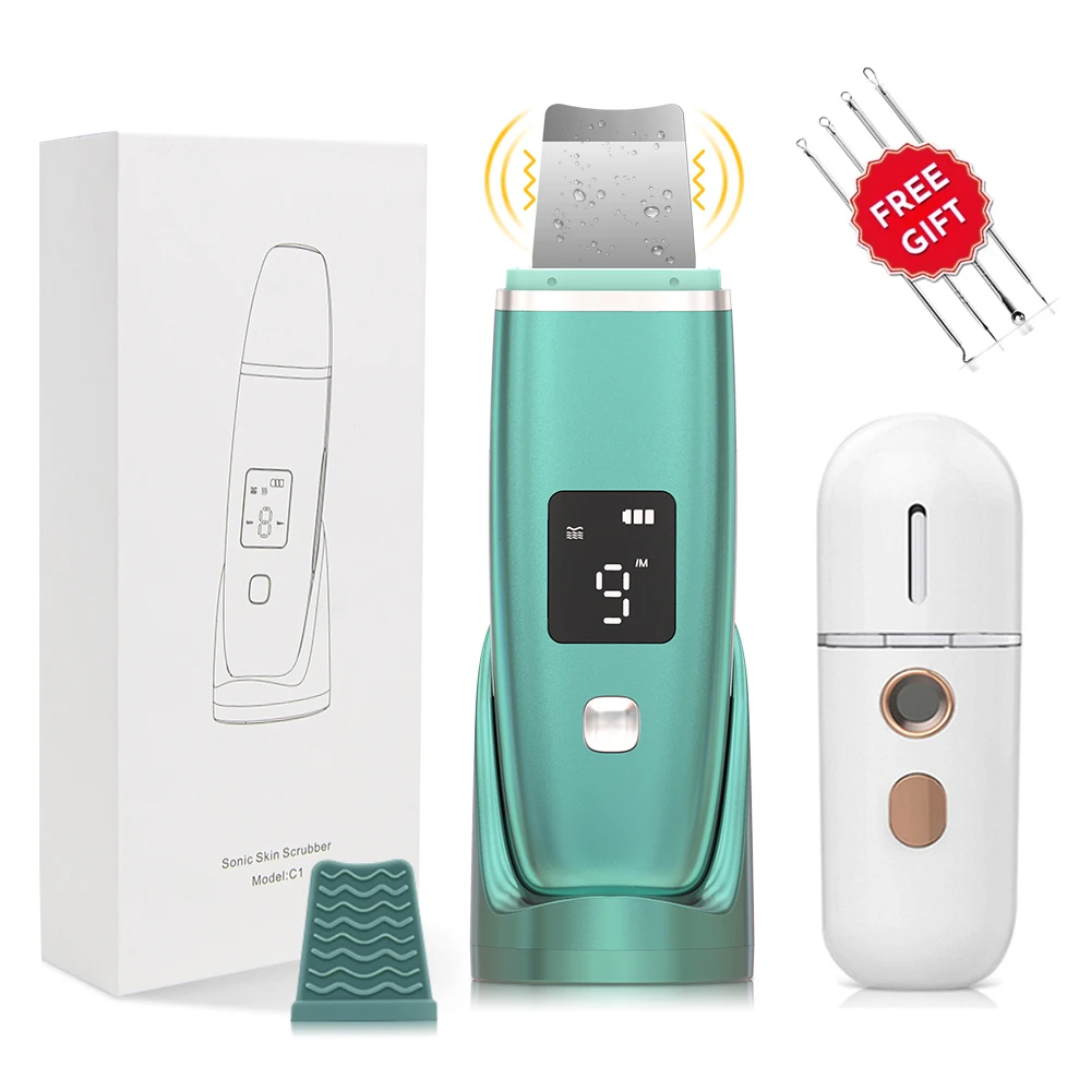 Ультразвуковой очиститель пор для скруббера кожи лица Отшелушивающий пылесос